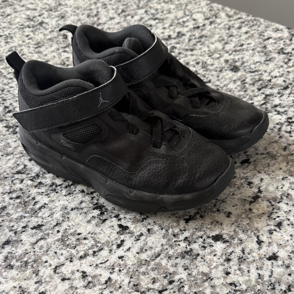 Jordan Kids' Black Mid  Sneakers with Strap